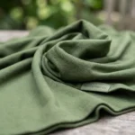 Olive Green Twist Top - Essential V-Neck Short Sleeve Women's Top – olive green twist top – photo 3