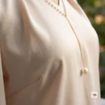 Pink top, an essential luxury piece for women – Long sleeves with buttoned cuffs pink top – photo 5