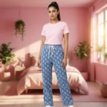 Seamless Women's Trousers Featuring Signature Blue Print – Women's Seamless Trousers – photo 1