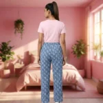 Seamless Women's Trousers Featuring Signature Blue Print – Women's Seamless Trousers – photo 2