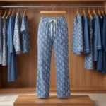 Seamless Women's Trousers Featuring Signature Blue Print – Women's Seamless Trousers – photo 4