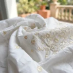 Signature White Embroidered Tiered Maxi Skirt for Women – photo 4