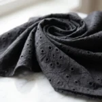 Timeless Black Schiffli V-Neck Flutter Sleeve Women's Maxi Dress – photo 4