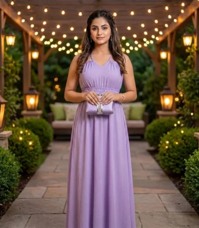Timeless Lavender Maxi Dress for Women – lavender maxi dress – photo 1