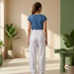 Ultimate Ladies Plain Pant, Essential White Women Bottom Wear – Ladies Plain Pant – photo 2