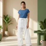 Ultimate Ladies Plain Pant, Essential White Women Bottom Wear – Ladies Plain Pant – photo 4