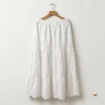Ultimate White Cotton Co-ord Set for Women with Eyelet Embroidery – white cotton co-ord set – photo 2