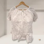 Ultimate White Cotton Co-ord Set for Women with Eyelet Embroidery – white cotton co-ord set – photo 3