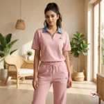 Ultimate Women's Co-ord Set in Pink Cotton – womens co-ord set – photo 1