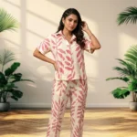 Ultimate Women's Co-ord Set with Leaf Print – womens coord set – photo 1