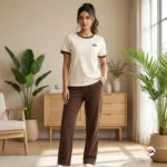 Ultimate Women's Cotton Co-ord Set with Contrast Trim – women's cotton co-ord set – photo 3