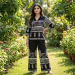 Women Printed Black Co-Ord Set – women co-ord set – photo 1