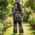 Women Printed Black Co-Ord Set – photo 2