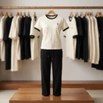 Women's Casual Contrast Trim T-Shirt and Track Pants Co-ord Set – photo 4