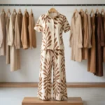 Women's Leaf Print Shirt And Pant Co-ord Set – photo 4