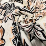 Women's Printed Co-Ord Set in Cream and Brown – photo 3