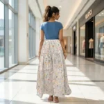 Women's Signature Floral Tiered Maxi Skirt – photo 3
