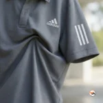 adidas grey polo shirt for men featuring classic athletic details – adidas grey polo – photo 2