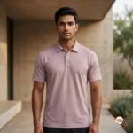 adidas mens polo t shirt in elite mauve style – mens polo t shirt – photo 2