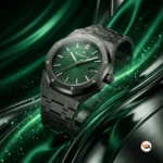 Audemars Piguet luxury watch with green dial and black bracelet – luxury watch – photo 1