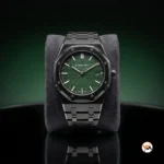 Audemars Piguet luxury watch with green dial and black bracelet – luxury watch – photo 4