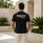 Balenciaga t shirt Black Mens Essential Casual Top – Balenciaga t shirt – photo 4