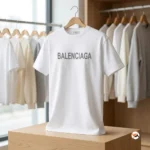 Balenciaga white t-shirt for men featuring signature style – balenciaga white t-shirt – photo 2