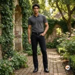 Black men denim jeans for men featuring an exclusive sleek ankle zipper design – black men denim jeans – photo 1