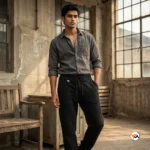 Black pleated trousers, essential style for men – black pleated trousers – photo 1