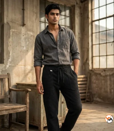 Black pleated trousers, essential style for men – black pleated trousers – photo 1