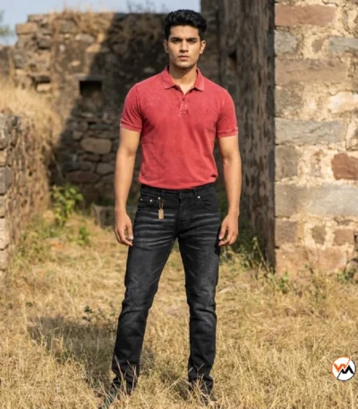 Black slim fit jeans for men with iconic wash details – black slim fit jeans – photo 1