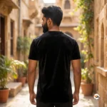 Black tiger print t shirt for men with exclusive styling – black tiger print t shirt – photo 3
