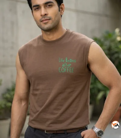 Brown Men Coffee T-Shirt With Iconic Graphic – Brown Men Coffee T-Shirt – photo 1