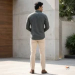 Essential Grey Mens Shirt with Classic Collar – mens shirt – photo 3
