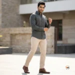 Essential Grey Mens Shirt with Classic Collar – mens shirt – photo 4