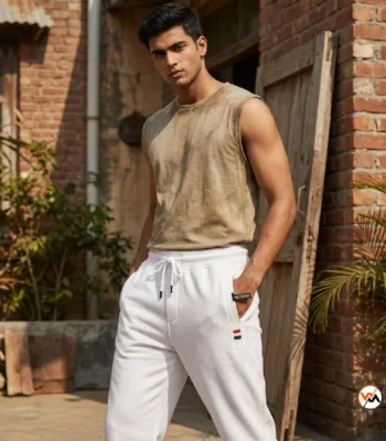 Essential Men White Track Pants for Everyday Wear – Men White Track Pants – photo 1