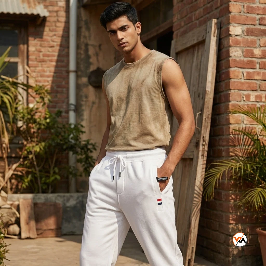 Essential Men White Track Pants for Everyday Wear – Men White Track Pants – photo 1