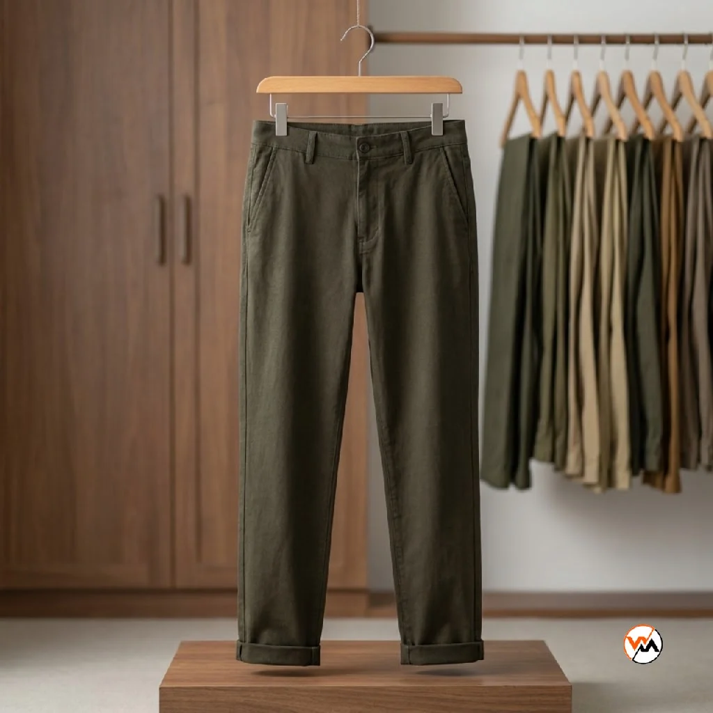 Essential olive green trousers for men – olive green trousers Essential olive green trousers for men – olive green trousers – photo 1