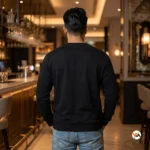 Exclusive Black T-Shirt with Diamond Monogram Design for Men – Black T-Shirt – photo 4
