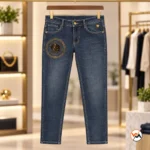 Exclusive Designer Mens Jeans with Gold Medusa Embroidery – Designer Mens Jeans – photo 2