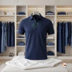 Exclusive Men Navy Blue Polo T-Shirt with Embroidered Detailing – Navy Blue Polo T-Shirt – photo 4