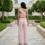 Exclusive Pink Co-ord Set for Women with Golden Accents – Pink Co-ord Set – photo 2