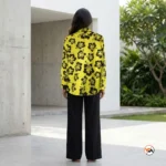 Exclusive Women Floral Co-ord Set in Yellow – Floral Co-ord Set – photo 2