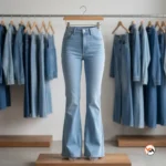 Flare jeans deliver an essential classic light wash style for women seeking versatile everyday denim wear. – flare jeans – photo 2
