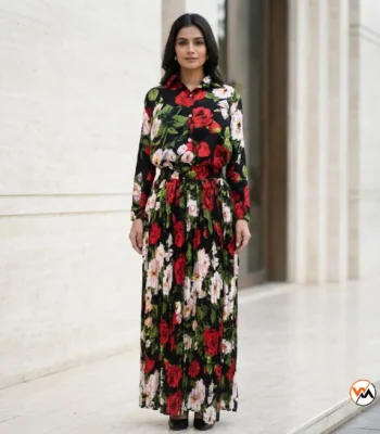 Floral maxi skirt set is an exclusive choice for women – floral maxi skirt set – photo 1