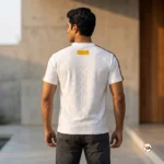 Iconic Louis Vuitton Mens T-Shirt with Branded Shoulder Straps – mens t-shirt – photo 3