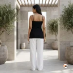 Iconic Women's Black Cami Top with Crystal Embellishments – women's black cami top – photo 2