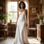 Luxurious White Bodycon Dress Set With Matching Outer Shirt For Women – white bodycon dress – photo 6
