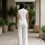 Luxurious Women's Co-ord Set with Vest and Pants – women's co-ord set – photo 3