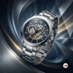 Luxury skeleton dial men watch with steel band – skeleton dial men watch – photo 1